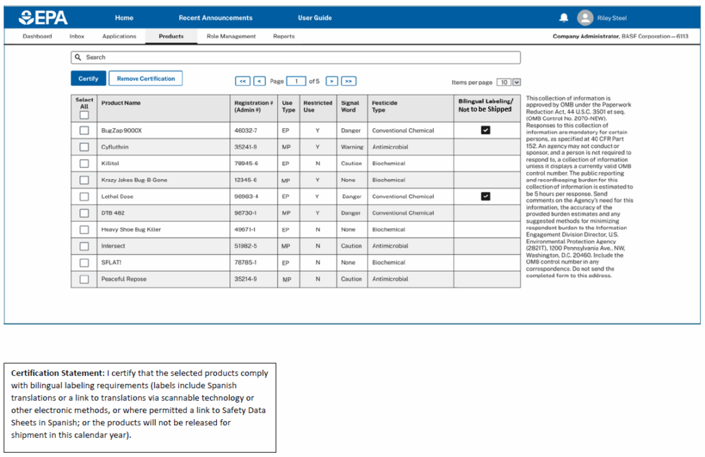 mock-up of the potential MyPeST Interface