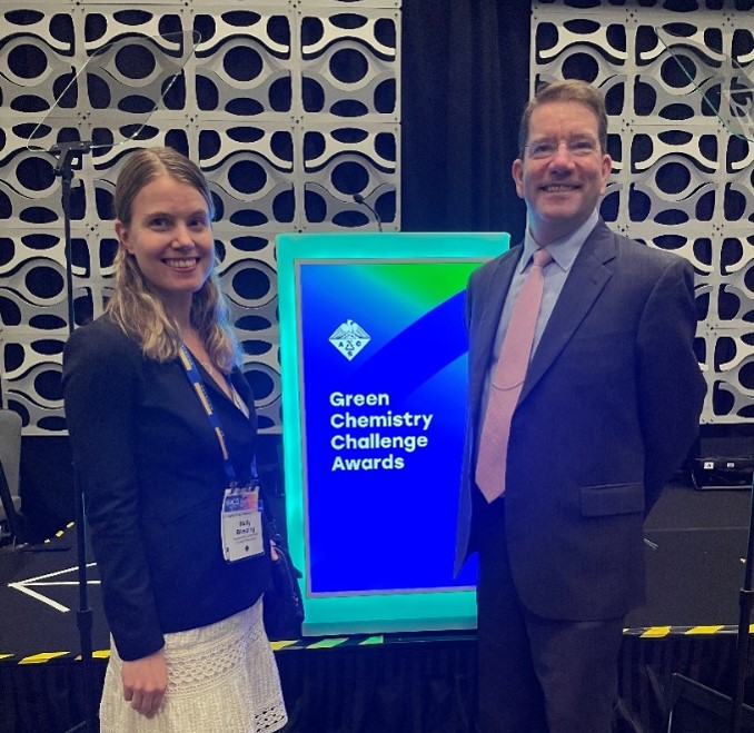 Dr. Engler with Molly Blessing, Vice President, Sustainability & Product Stewardship, Household and Commercial Products Association